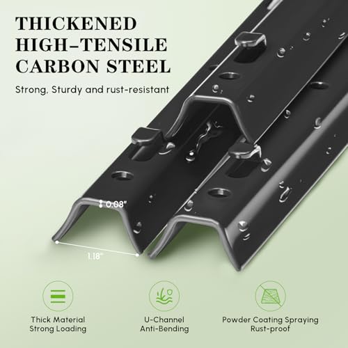 10 Pack Metal Fence Post, 6FT Heavy Duty U-Post for Wire Fence, No Dig T Posts Garden Fencing Stakes for Temporary Fencing, Electric Fence Wire, Corner Anchor - size: 6FT-10P