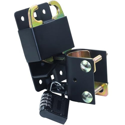 Upgraded 2 Pack 5 inch Black S16100700 Two Way Lockable Gate Latch - size: A7 2xLockable Gate Latch