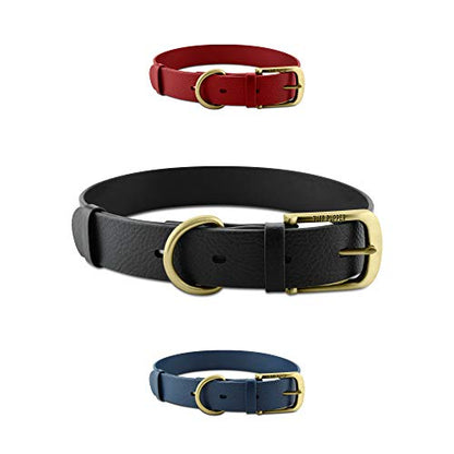 Tuff Pupper Heavy Duty Waterproof Dog Collar for Small, Medium & Large Dogs - color: Epic Black