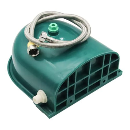 2 Set Automatic Water Bowl, Livestock Waterer for Cattle Dog Goat Sheep | 4L Outdoor Animal Waterer Trough with Float Valve & Drain Hole for Farm, Horse Ranch & Garden (39.37 Inch Pipe)