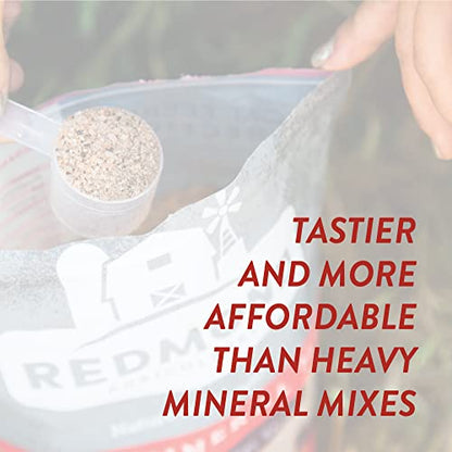 Redmond Goat Mineral Supplement - A Premium sea Salt with Essential Trace Minerals and Vitamins (5 LB) - size: 5 Pound (Pack of 1)