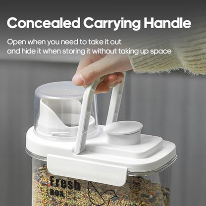 3 Qt/2.8 L Bird Seed Storage Container, Pet Food Container(2.8L, White) - color: 2.8L/White