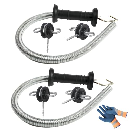 2 Set Electric Fence Spring Gate Kit 16.4ft