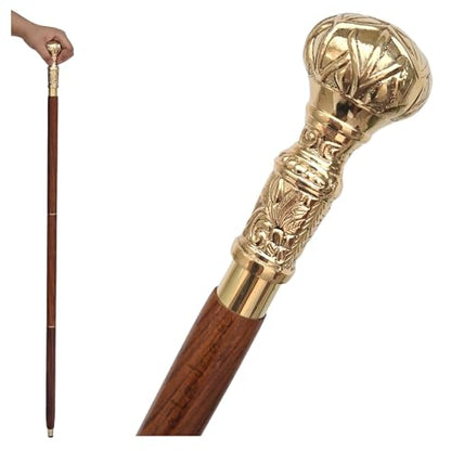 Walking Cane - Handmade,Wooden, Ergonomic, Stylish - Canes for Men, Cane for Women - Elderly Walking Sticks for Seniors, Unique, Wood - style: Victorian Knob