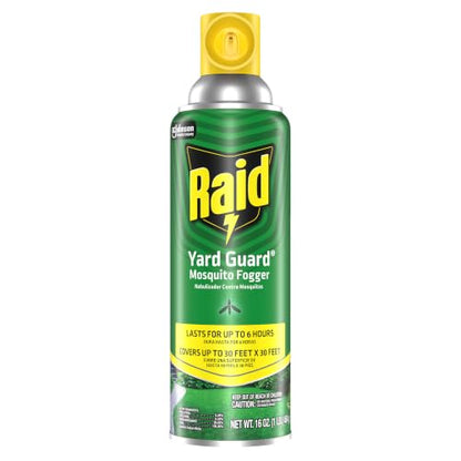Raid Yard Guard Outdoor Mosquito Fogger Insect Killer, 16 oz, 12 Count - size: 16 Ounce (Pack of 1)