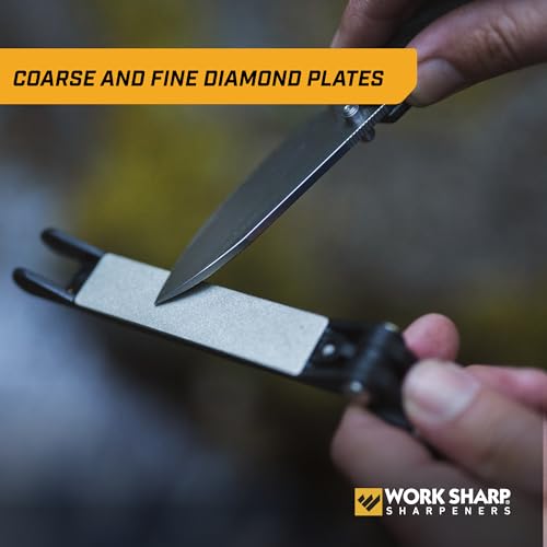 Work Sharp Folding Field Sharpener for Knives and Tools - Compact Portable Knife Edge Maintenance Gear For Tradesmen Craftsmen & Outdoor Professionals