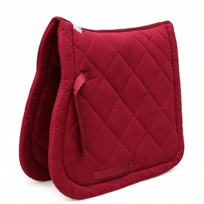 Horse Saddle Pad English Quilted Contoured All-Purpose Trail 72TS01 - color: Burgundy