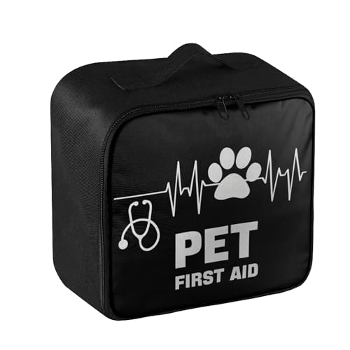Pet First Aid Bag Empty Travel Rescue Pouch Medical Bags First Responder Storage Compact Medicine Bag for Car Home Office Kitchen Outdoor - color: Pet