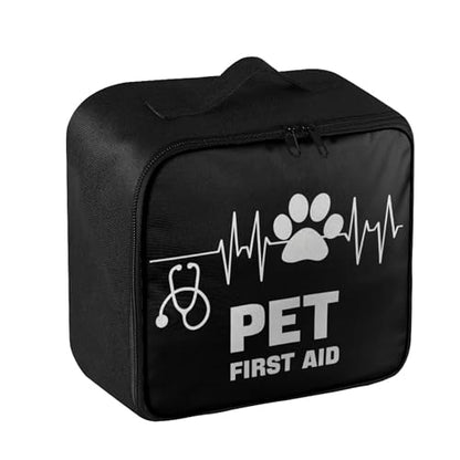 Pet First Aid Bag Empty Travel Rescue Pouch Medical Bags First Responder Storage Compact Medicine Bag for Car Home Office Kitchen Outdoor - color: Pet