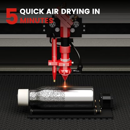 Monport Laser Marking Spray,Metal Laser Marking Fluid for CO2 Laser Engravers,14oz High Contrast Aerosol Black Spray for Laser Engraving Metal,Laser Ink for Aluminum,Stainless Steel, and Brass More...