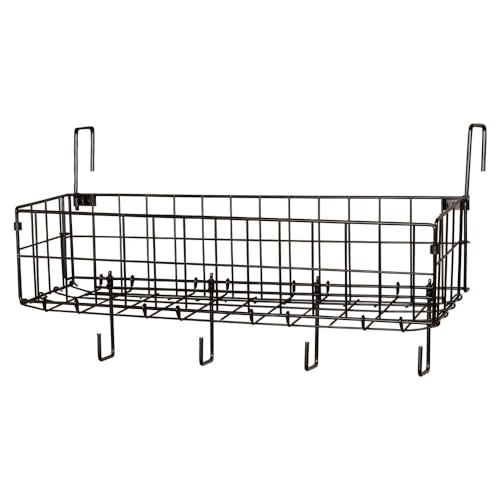 EASY-UP 24" Collapsible Basket and Tack Rack | The Ultimate Tack Room Organizer for Every Equestrian | Color Black
