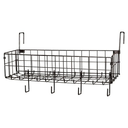 EASY-UP 24" Collapsible Basket and Tack Rack | The Ultimate Tack Room Organizer for Every Equestrian | Color Black