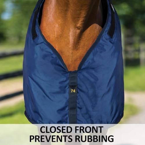 Schneiders Dura-Nylon Adjusta-Fit Cutback Surcingle Horse Stable Blanket for Winter | Breathable Comfort & Adjustable Fit | Tekno-Fleece Lightweight - size: Horse Size 78