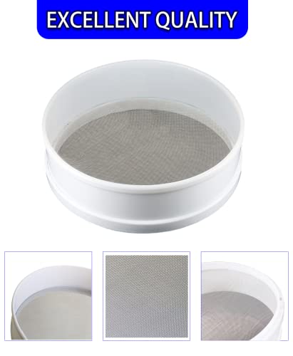 Hosrnovo Paint Strainer,White Large 250 Micron Resin Fine Mesh Screens Fits 5 Gallon Bucket Reusable Paint Filters for Oil Water Based Paint Latex and Ink
