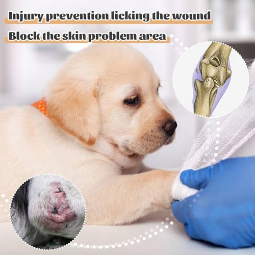 Arm Sleeve for Dog Wound After Surgery Skin Problems Calluses - color: Brown Leopard Print, size: 2XS