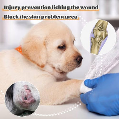 Arm Sleeve for Dog Wound After Surgery Skin Problems Calluses - color: Brown Leopard Print, size: 2XS
