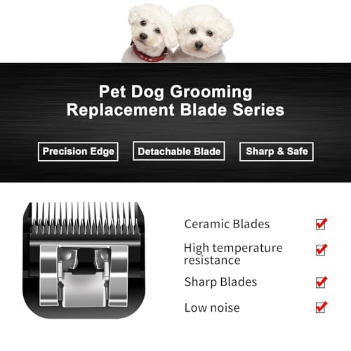 5PCS Dog Grooming Blades Compatible with Andis Cliper - color: #10
