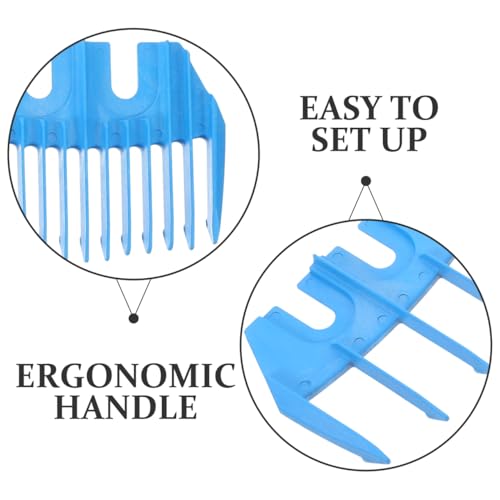 Sheep Trimmer Guide Attachment 3 pcs Plastic Clipper Guide for Sheep Shearing Precise Positioning Safe Grooming Trimming and Animal Coat Finishing
