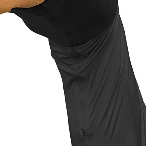 Leberna Stretch Horse Hood with Zip Full Face Neck Cover (Navy, L) - color: Navy, size: L