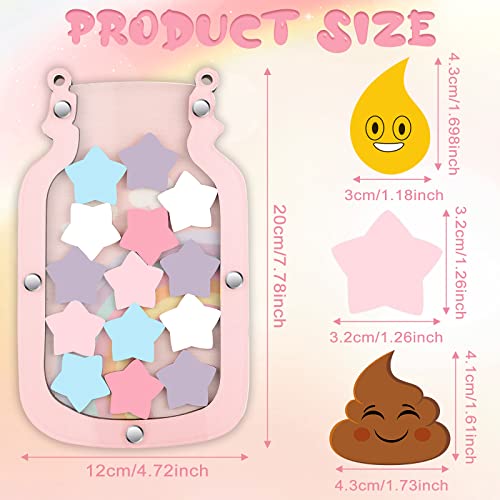 Qunclay Potty Training Jar with Stars for Toddlers,Vivid Style - style: Vivid Style