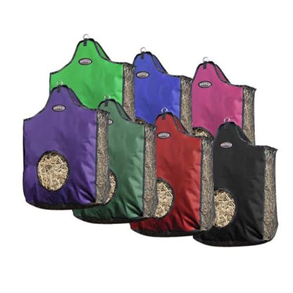 Showman Heavy Denier Nylon Hay Bag w/Mesh Bottom - color: Black