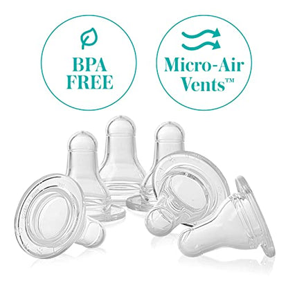 Evenflo Feeding Classic BPA-Free Silicone Fast Flow Nipples - 8 Months+, 6 Pack,Clear,6 Count (Pack of 1) - size: 6 Count (Pack of 1), style: Fast Flow