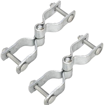 1-5/8"x 1-5/8" Chain Link Fence Gate Post Female and Male Hinge 2 Pack | Chain Link Fence Hinges Heavy Duty Galvanized Steel Chain Link Gate Hinge Kit with Bolts & Nuts - size: 1-5/8" x 1-5/8"