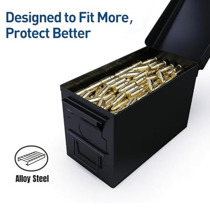 HARDROCK Metal Ammo Can, Ammo Box - color: Black, size: 50cal