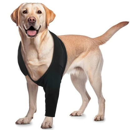 Dog Sleeves for Wounds Skin Problems Calluses on Front Legs - color: Black, size: XS