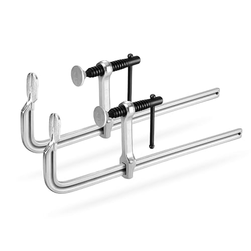 Jorgensen Bar Clamps, 12-Inch Light-duty Drop Forged Steel Bar Clamps for Woodworking and Welding, 2 Pack - size: 12 Inch