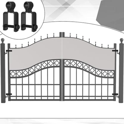 Dansydaisy 2 Pcs 1" x 1" Square Post Female Gate Hinges, Black - color: Black, size: 1" X 1"