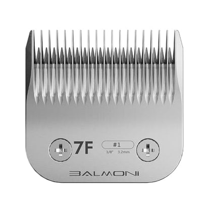 Professional A5 Blades – Powder Metallurgy + Titanium-Ceramic, Low-Heat High-Precision – Fits Wahl, Andis, Oster, Heiniger A5 Clippers, Parent (#7F 3.2mm-1/8) - size: #7F 3.2mm-1/8"