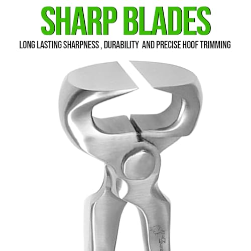 Hoof Nipper 12" & Farrier Clincher and Hoof De Knife Set – Professional Horse Hoof Trimming Kit for Farriers & Equine Care | Sharp Steel Nipper, Clincher, and Hoof Knife Set