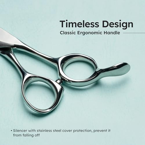 7” Dog Grooming Scissors – VG10 Japanese Steel Professional Pet Thinning Shears for Cats & Dogs | Clean Cut & Precise Trimming | Lightweight, Ergonomic, Handcrafted | Thinning Rate 50% | K9 Shears - size: 7" - 50% Fast Hair Release