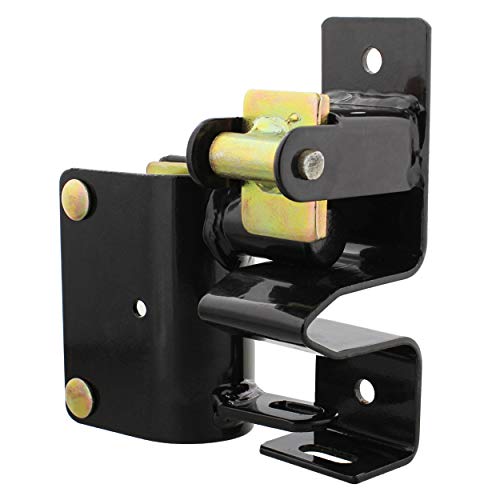 Ruralty Livestock One Way Latch for Cattle Gate - Black Farm Gate Metal Gate Latch 1 Way for Horse Corrals, Ranches