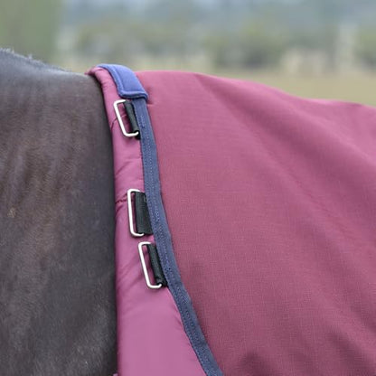 WeatherBeeta ComFiTec Essential Turnout 0g, Burgundy/Navy, 75" - color: Burgundy/Navy, size: 75"