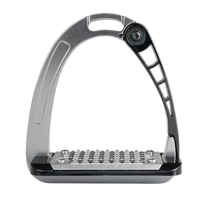 Acavallo Alupro Junior Stirrups, One Size, Black, Set of 2 - color: Titanium