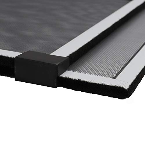 [MEASURE FIRST] FLYZZZ Window Screen, FIXED 19.68" HEIGHT, Fits Window Opening Width 28" to 52", Adjustable Sliding Screen Insert, Large, 2-Pack - color: 2 Packs, size: 19.68 Inches High By 28-52 Inches Wide