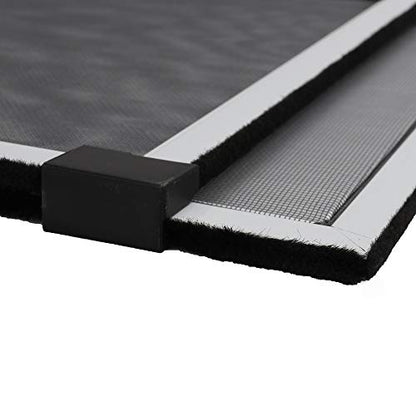 [MEASURE FIRST] FLYZZZ Window Screen, FIXED 19.68" HEIGHT, Fits Window Opening Width 28" to 52", Adjustable Sliding Screen Insert, Large, 2-Pack - color: 2 Packs, size: 19.68 Inches High By 28-52 Inches Wide