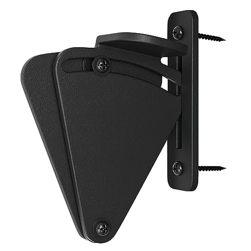 WINSOON Barn Door Lock Hardware Black Steel - color: Black