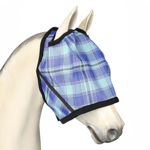 TuffRiderHorse Fly Mask - color: Blue, size: Cob