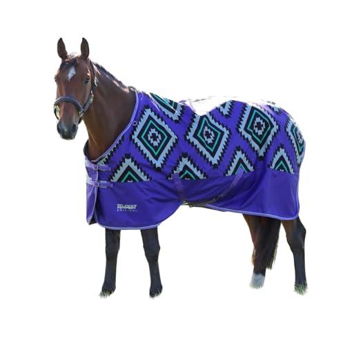 Tempest Original Lite Horse Turnout Blanket (Purple Aztec, 78") - color: Purple Aztec, size: 78"