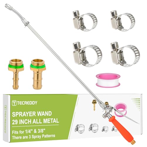 Sprayer Wand Replacement, 29 Inch All Metal Pump Spray Wand - color: 29 Inches Pump Sprayer Wand - Orange Handle