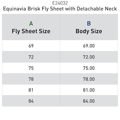 Equinavia Brisk Mesh Horse Fly Sheet with Neck Coverage, UV Protection - color: Silver Gray, size: 69 in