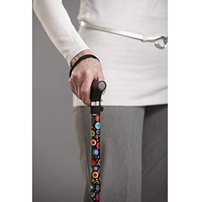 Switch Sticks Folding Walking Cane For Women & Men - color: Bubbles