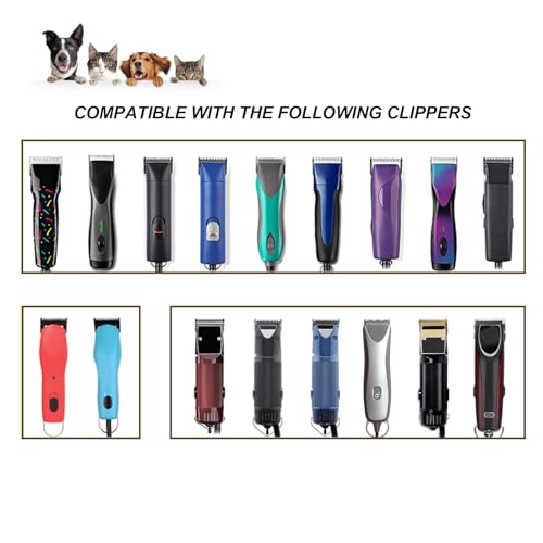 4FC Grooming Ceramic Pet Clipper Blades Compatible with Andis & Oster A5 - color: Silver, size: 4FC 9.5mm