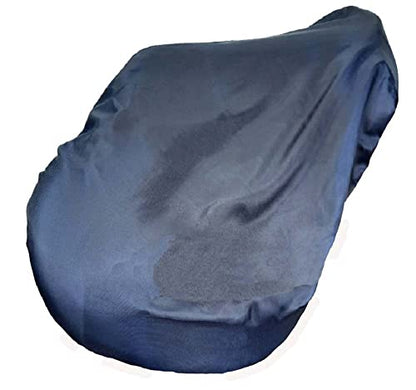 Derby All Purpose Nylon English Saddle Cover with Fleece Lining - Protects Saddles from Dust, Debris, and Damage - color: Black