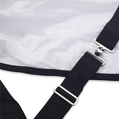 Comfy Mesh Horse Fly Sheet Equine Summer Sheets Stand Neck White 69 - color: White, size: 69
