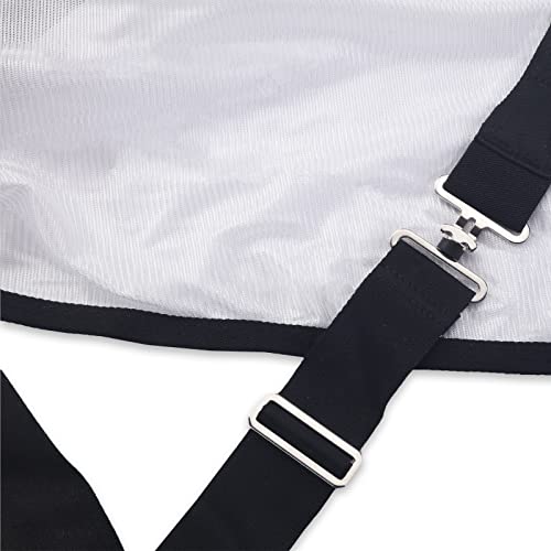 Comfy Mesh Horse Fly Sheet Equine Summer Sheets Stand Neck White 75 - color: White, size: 75