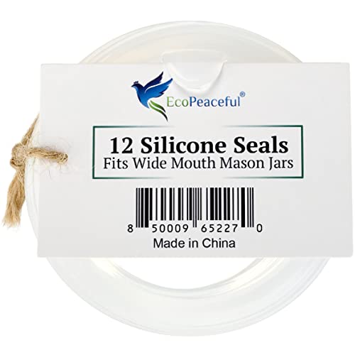 Stackable Lids for Mason Jar Wide Mouth (12, Wide Mouth (seals only)) - size: 12 Wide Mouth (seals only)